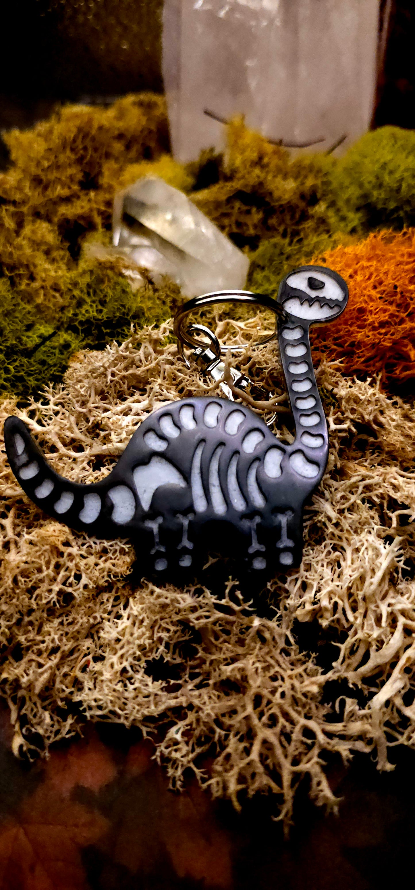 Cute Dinosaur Skeleton Keychain- Random 1pc