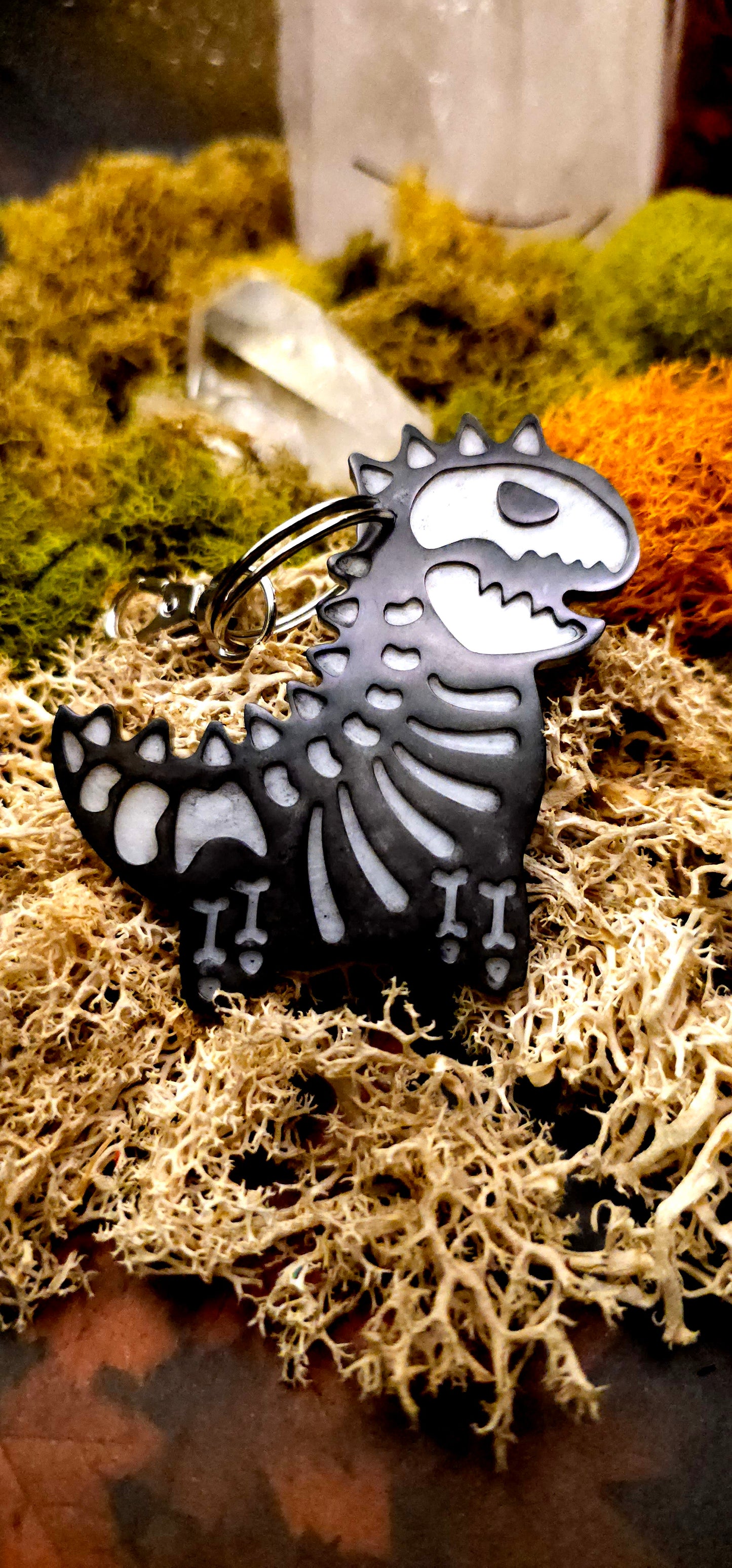 Cute Dinosaur Skeleton Keychain- Random 1pc