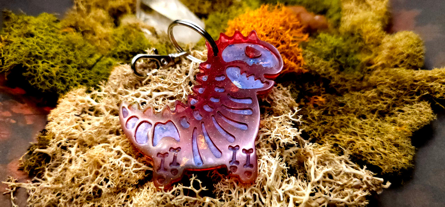 Fire Spirit Dino keychain - Random 1pc