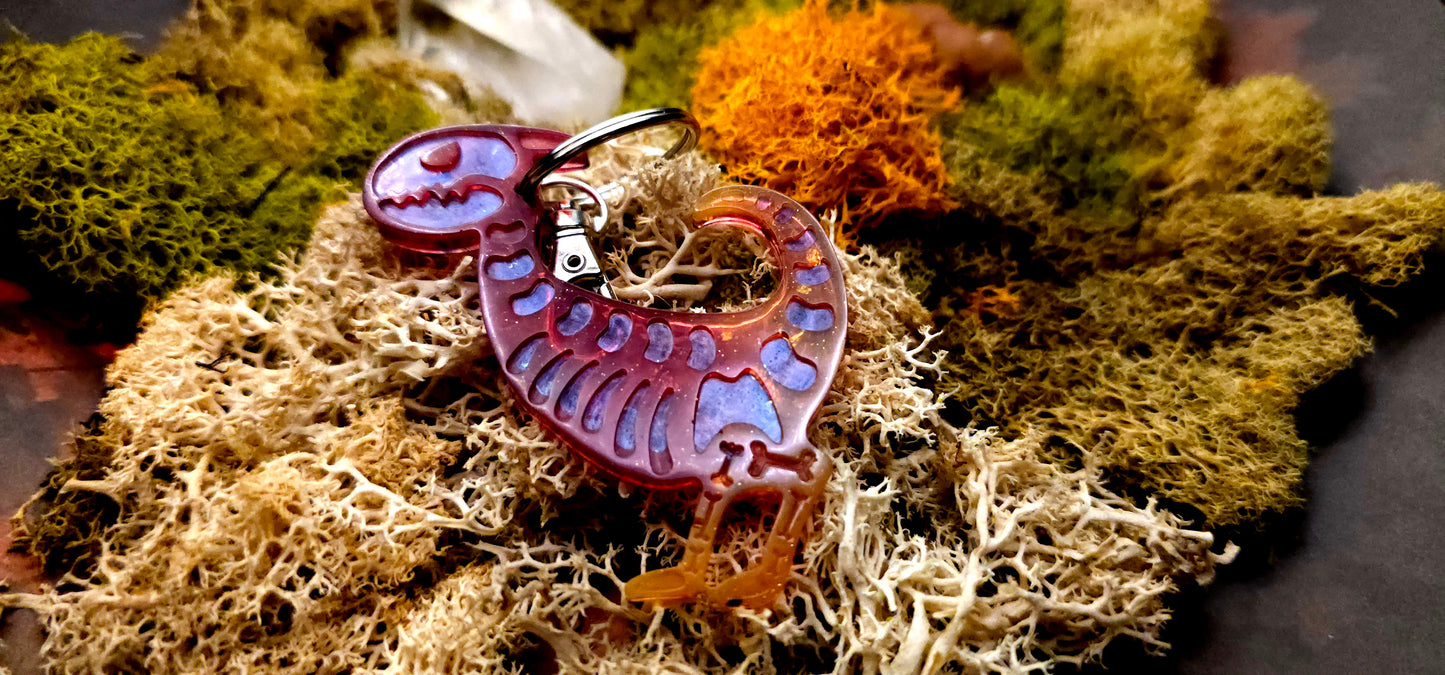 Fire Spirit Dino keychain - Random 1pc